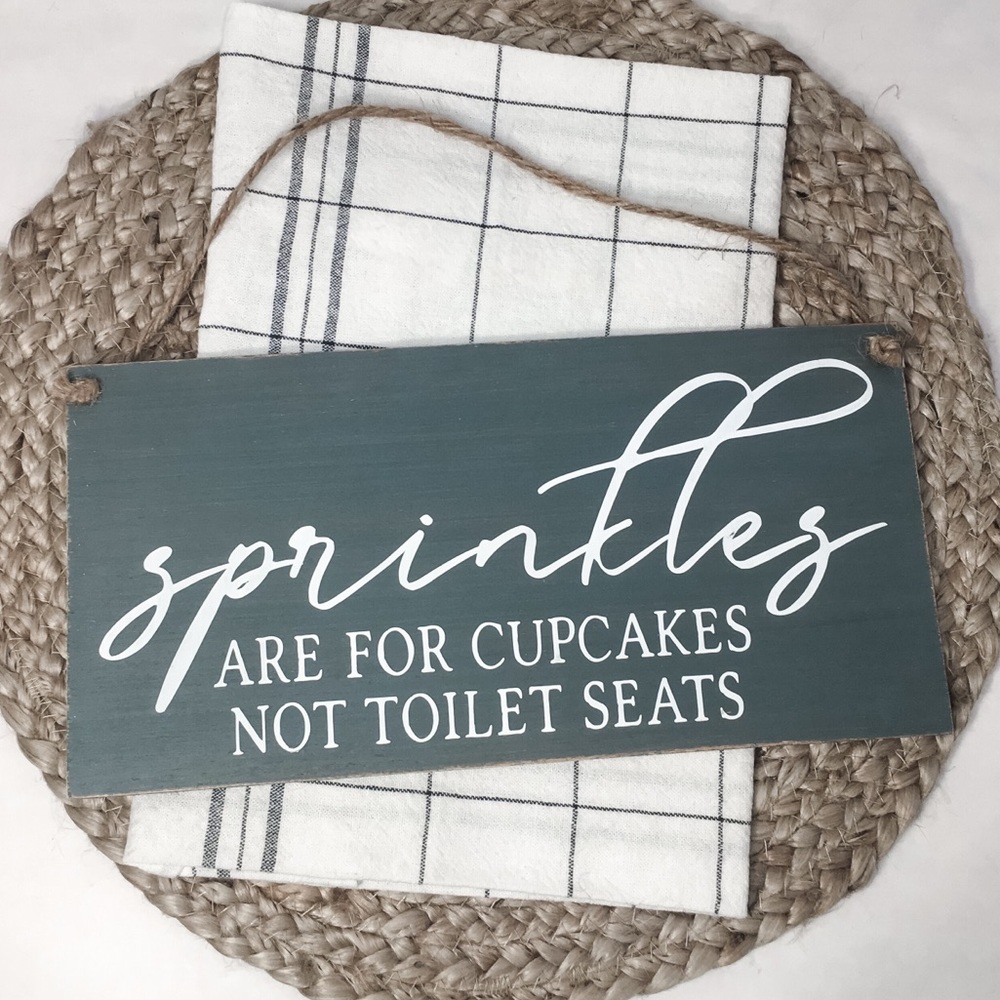 🛒2/$30!🛒 Sprinkles - PAINTED WOOD SIGN